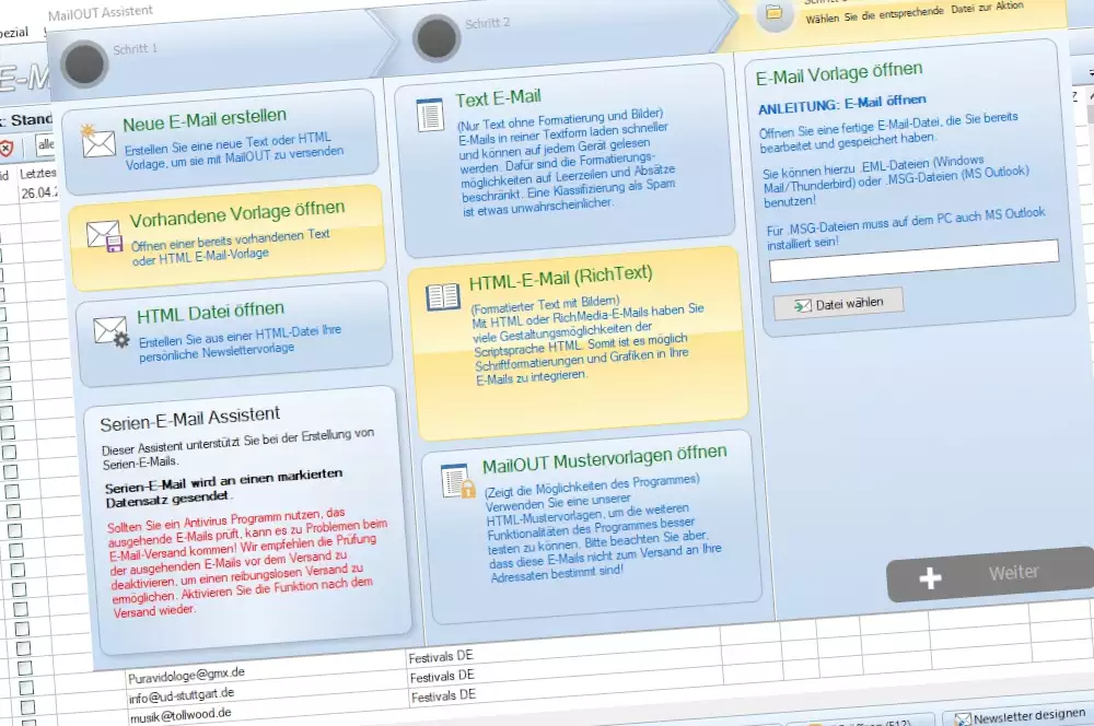 Newsletter Programm kostenlos herunterladen