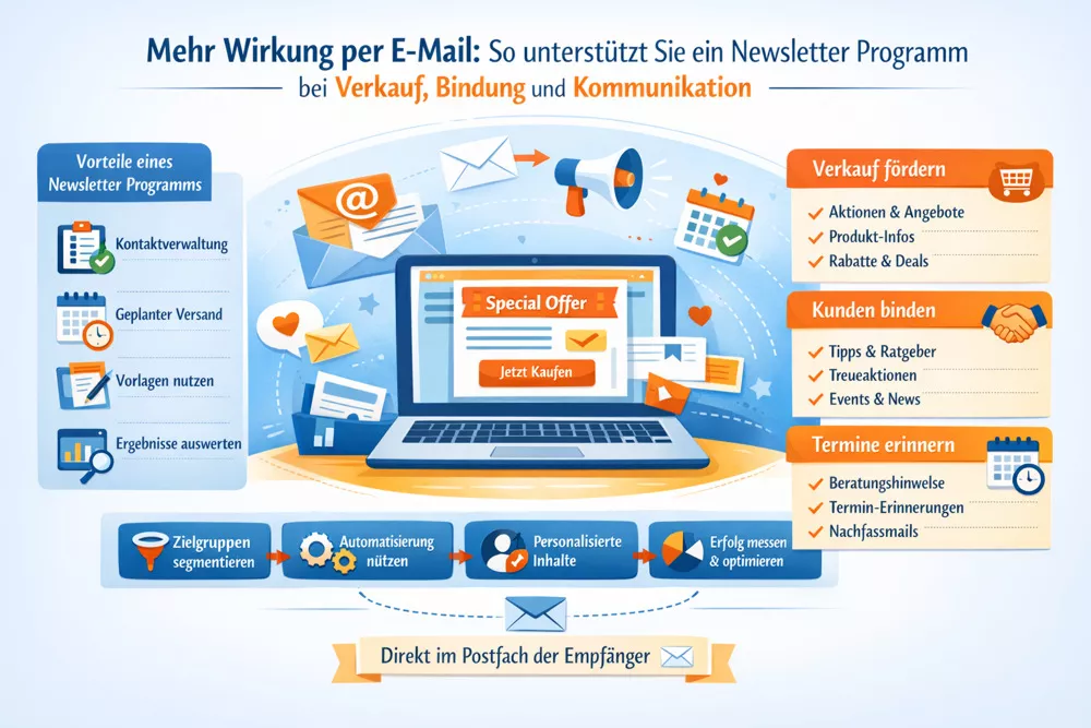 So unterstützt Sie ein Newsletter Programm